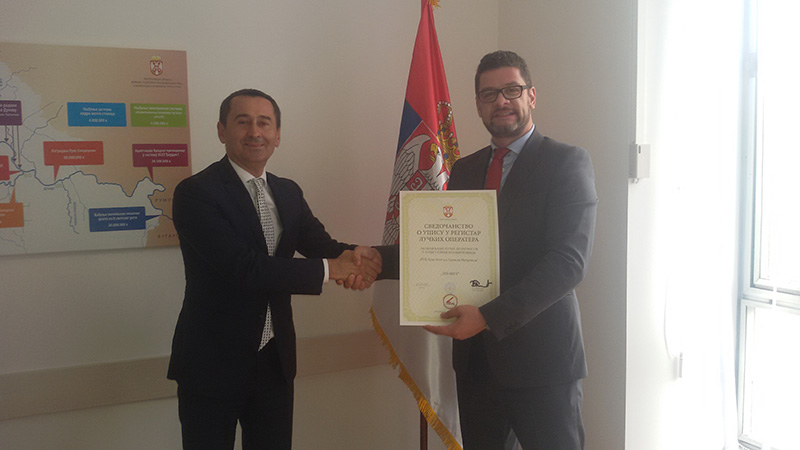Port Leget registered in the Listing of licensed port operators