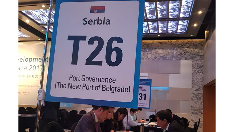 Serbian port infrastructure projects presented in Seoul