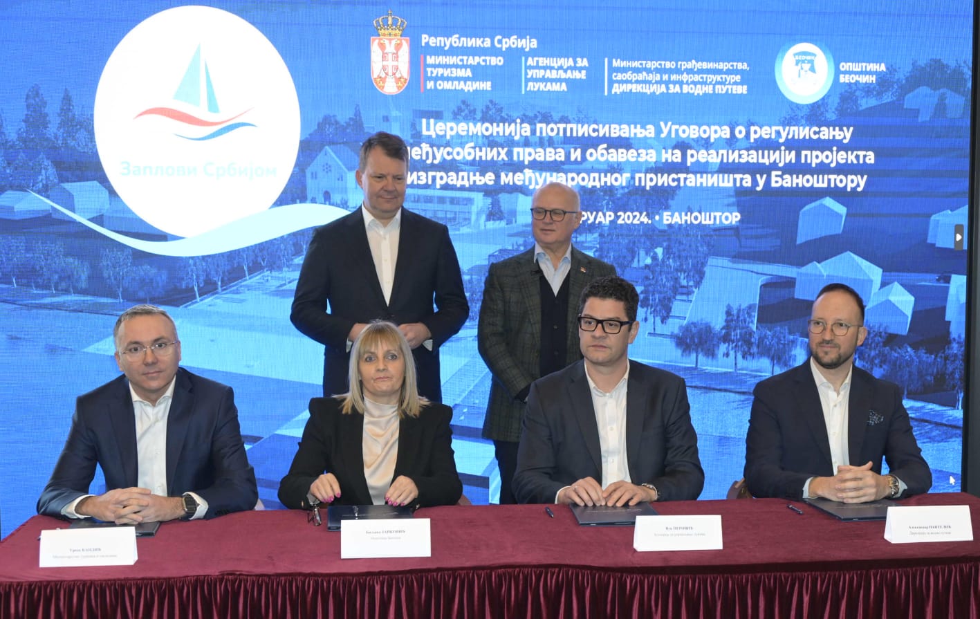 Potpisan ugovor za izgradnju međunarodnog putničkog pristaništa u Banoštoru