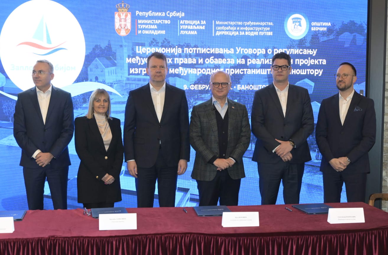 Potpisan ugovor za izgradnju međunarodnog putničkog pristaništa u Banoštoru